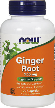Now Foods Ginger Root 550мг 100 вегетариански капсули