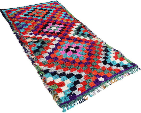 Synchronia Nomad Правоъгълен Син Килим 185x94cm