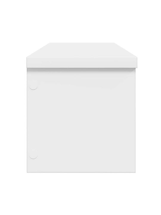 Vidaxl Rafturi de Bucătărie Suprapozabile 2 Bucăți Alb 50x15x16 Cm Alb