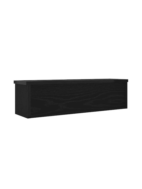 Vidaxl Stackable Kitchen Rack Black 60x15x16 cm Black