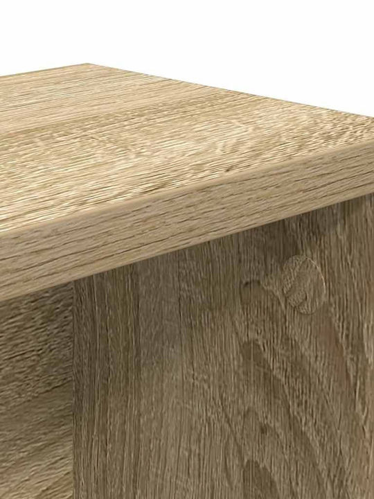Vidaxl Küchen Stapelregale 2 Stück Sonoma Eiche 60x15x16 cm Braun