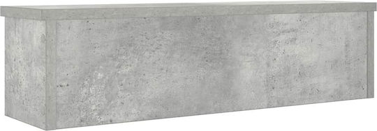 Vidaxl Стабилна Кухненска Етажерка Сив Бетон 60x15x16 см Сива