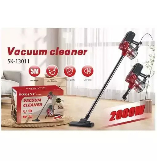 Sokany Elektrisch 2-in-1 Staubsauger Stick & Handgerät 200W Schwarz SK-13011