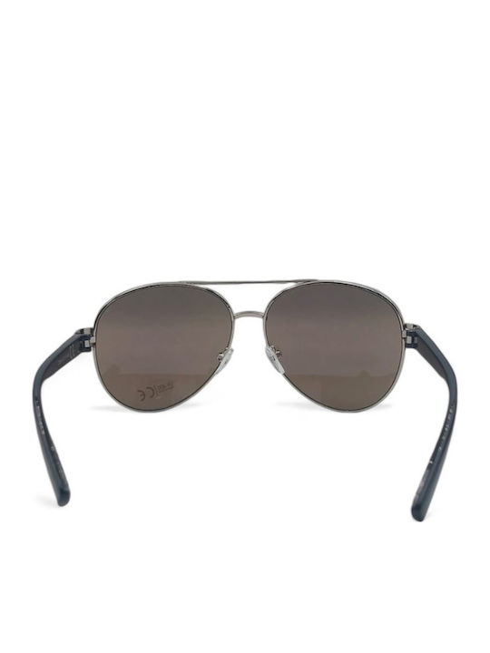 Dasoon Vision Unisex Γυαλιά Ηλίου με Ασημί Μεταλλικό Σκελετό και Ασημί Καθρέφτη Φακό 2478037