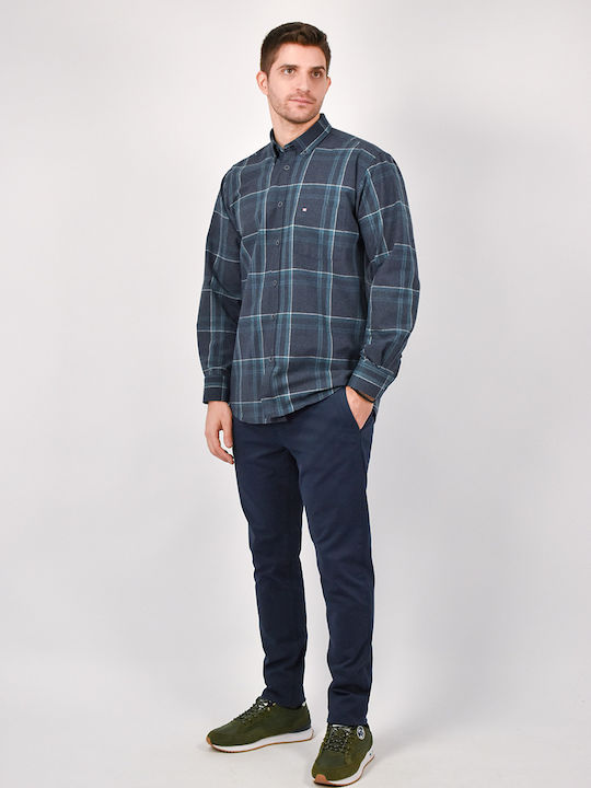 Antonio Morello Flannel Shirt Blue