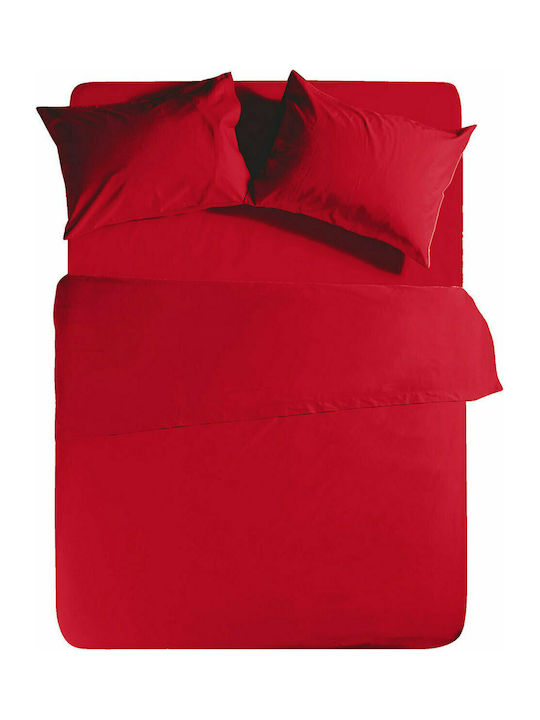 Nef-Nef Homeware Sheet for Single Bed 170x270cm. Basic 011708 1173 Red