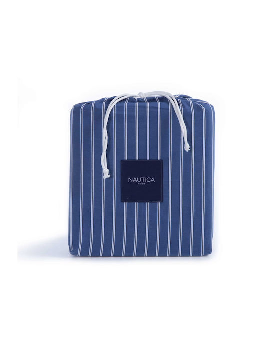 Nef-Nef Homeware Сет Чаршафи Двойни 200x270см. Nautica Coast Тъмносин 4бр