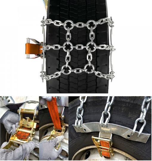 Small Anti-Skid Chains 9mm Thick for Truck 2 Pieces