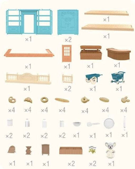 Mobilier pentru figurine de casă de păpuși - Patiserie