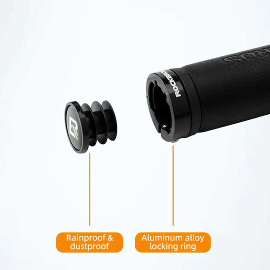 Rockbros 40210003001 BMX Bicycle Handlebar Grips in Black Color