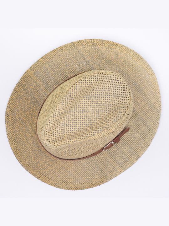 7166 Women' Wicker Hat Panama Beige