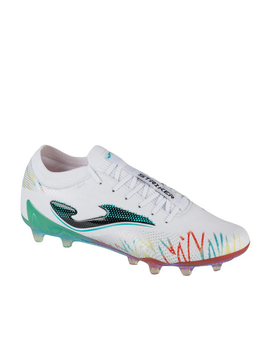 Joma FG Low Football Shoes with Cleats White