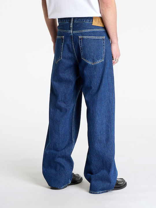 90's Ανδρικό Παντελόνι Τζιν με Loose Εφαρμογή Denim