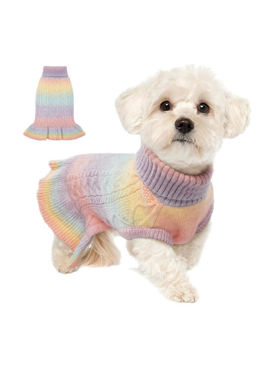 Warm Winter Sweater Turtleneck Dogs Multicolored
