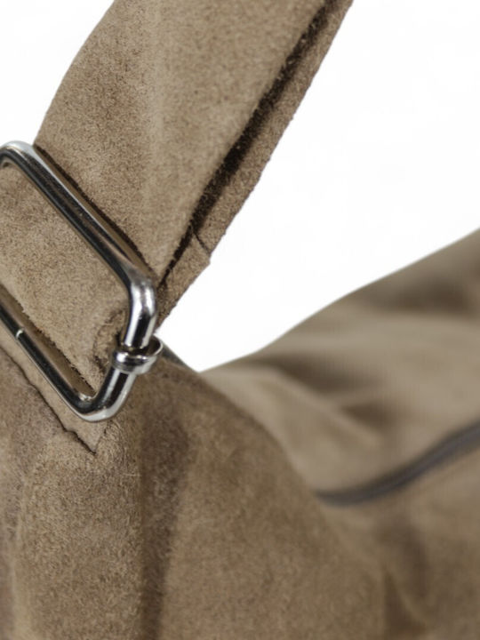 Leather Women's Bag Shoulder Taupe