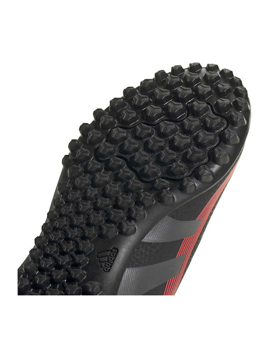 Predator Club TF Ghete De Fotbal Pentru Copii Cu Talpă Cu Crampoane Negre