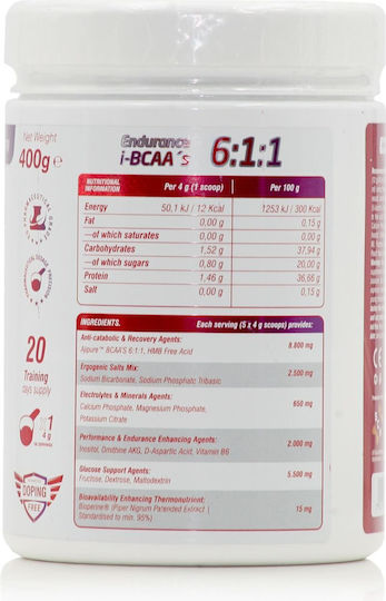 SCN Endurance BCAA’s 6:1:1 400gr Sweet Peach