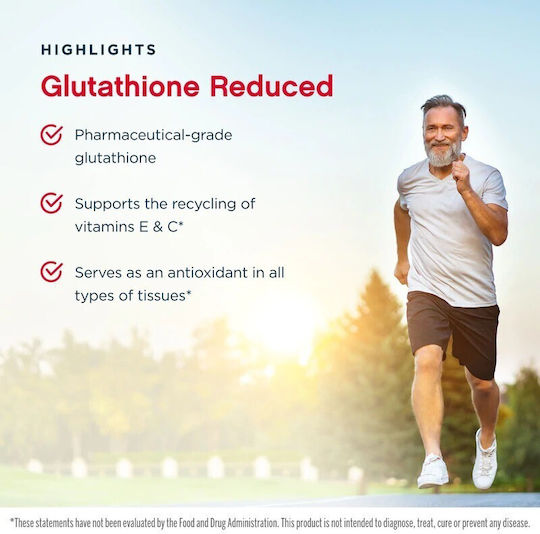 Jarrow Formulas Glutathione Reduced 500mg 120 Κάψουλες