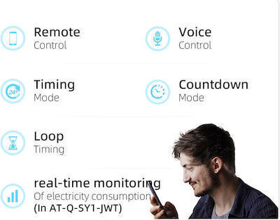 Andowl Διακόπτης Ράγας WiFi 63A