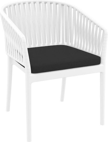 Zita Plus Pernă Waterproof Pentru Scaune De Grădină Portofino Neagră 50x50cm