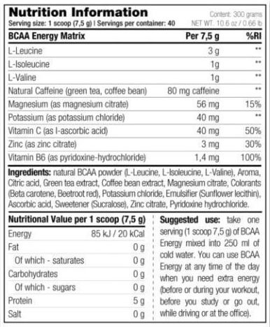 Stacker 2 Bcaa Energy 300гр 40 Дози Lemon Lime