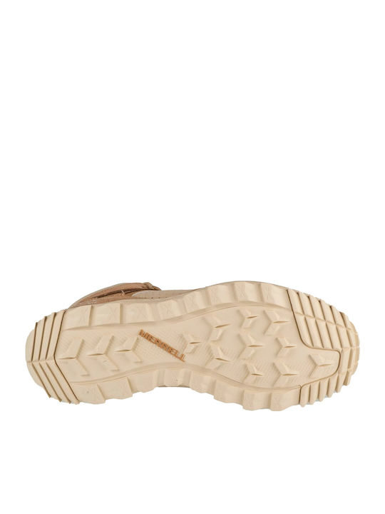 Merrell Wildwood Γυναικεία Ορειβατικά Μποτάκια Αδιάβροχα Μπεζ