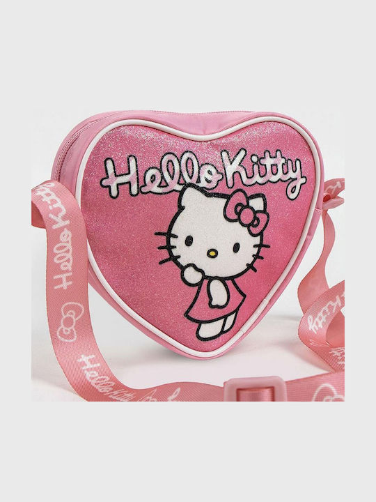 Τσαντάκι Ώμου 14εκ Hello Kitty Καρδιά