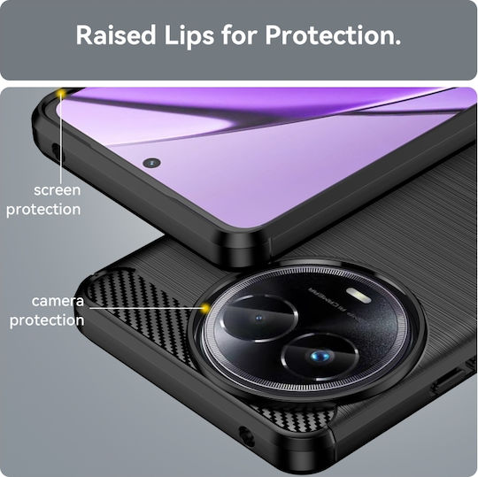 Back Cover Σιλικόνης Μαύρο (Realme C67)