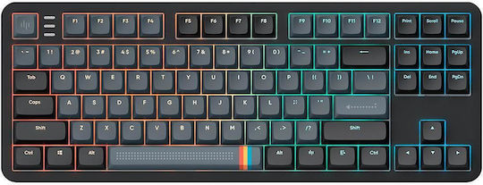 Dark Project ALU87A Gaming Mechanical Keyboard Tenkeyless with RGB lighting (German) + Multilingual Keycaps