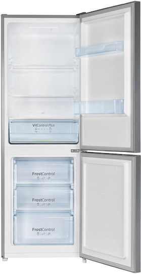 Amica Fridge-Freezer 227lt H159.3xW54xD55cm Inox FK2425.4UNTX(E)