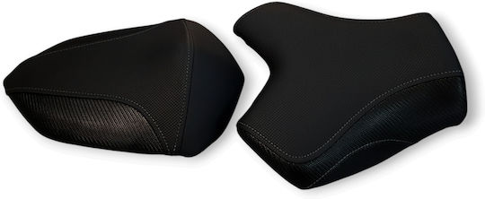 Z750-1000 Gen2 Kawasaki Anti-slip Carbon Look Seat Cover Grey Stitching
