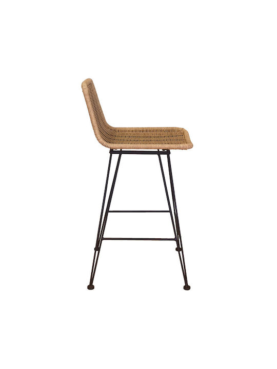 Stool Bar Wicker Denmark Natural 42x53x90cm