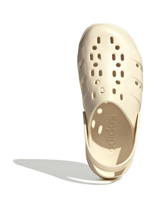 adidas Adilette Clog Γυναικεία Σαμπό Μπεζ