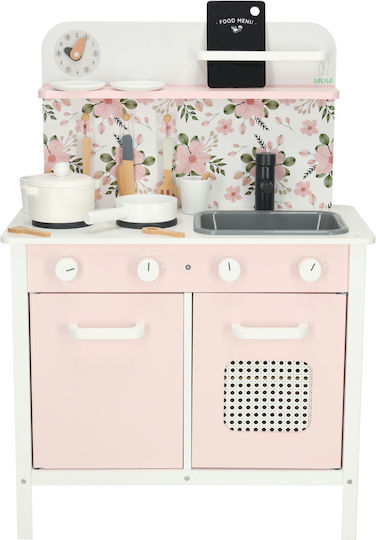 ikonka Wooden Kids Kitchen for 3+ Years