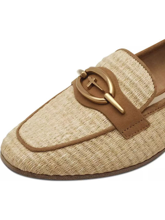 Women's Moccasins in Beige Color