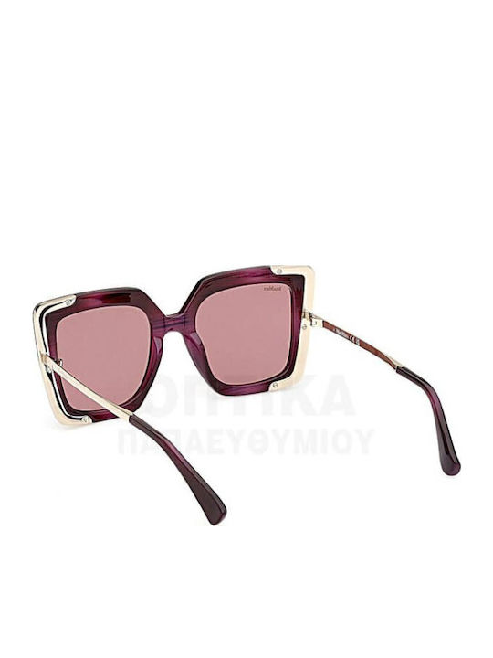 Max Mara Women's Sunglasses with Burgundy Frame MM 0051 83W