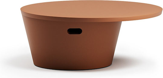 Masa De Cafea Centrală Rotundă Totem Terracota L84xL84xÎ33cm