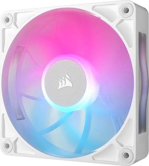 Corsair ICUE LINK RX120 MAX Gehäuselüfter (2000rpm / 71,3cfm) mit RGB-Beleuchtung und Verbindung 4-Pin PWM 3 Stück Weiß