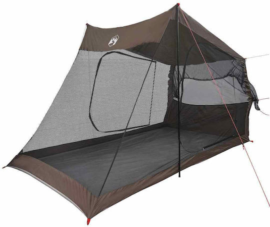 vidaXL Camping Tent Brown for 2 People