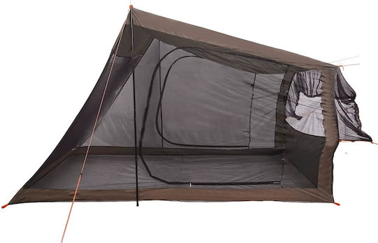 vidaXL Camping Tent Brown for 2 People