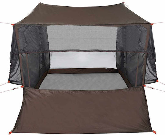 vidaXL Camping Tent Brown for 2 People