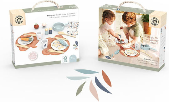 Speedy Monkey Cooking Kitchen Toy Made of Wood for Ages 3+ 19pcs