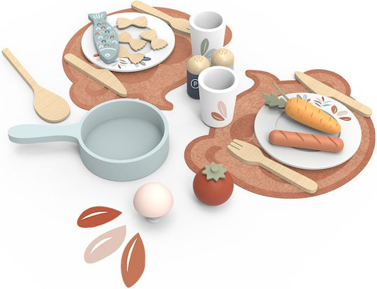 Speedy Monkey Cooking Kitchen Toy Made of Wood for Ages 3+ 19pcs