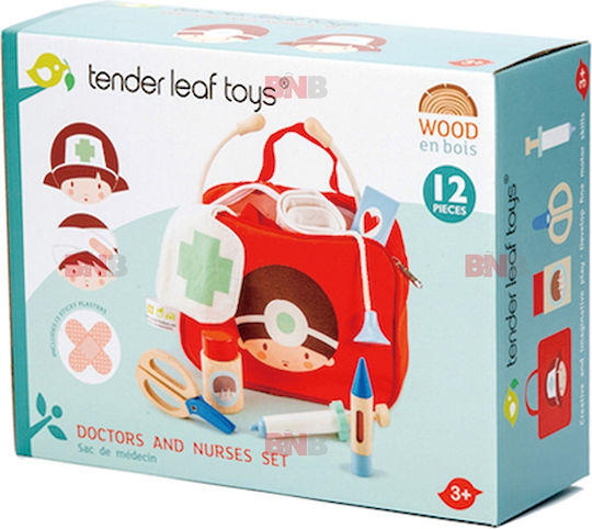 Tender Leaf Toys Kinder Medizinisches Set aus Holz für 3+ Jahre 16 Stück