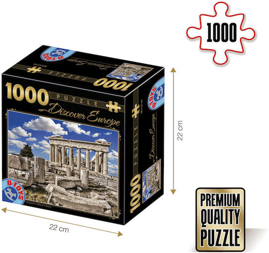 Puzzle Discover Europe Parthenon 2D 1000 Κομμάτια