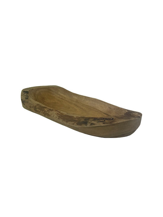 Nakaro Wood Πλατώ Σερβιρίσματος Ξύλινο 50x21εκ.