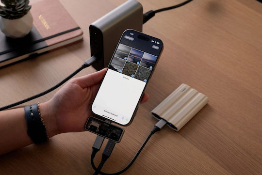 Αντάπτορας Satechi Mobile Xr Hub Microsd Reader Γυαλιά Ar Xr Type-c Male 1 X Type-c 100w 1 X Type-c 10gbps 4k@60hz 1 X Microsd Space Grey St-hxrsdm