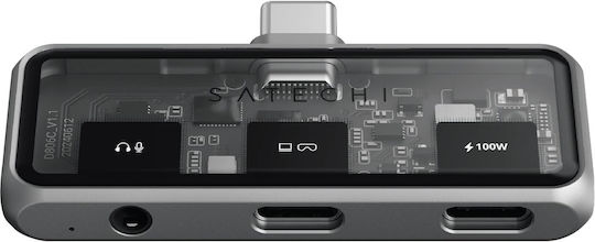 Satechi Mobile Xr Hub Audio Adapter Glasses Ar Xr Type-c Male 1 X Type-c 100w 1 X Type-c 10gbps 4k@60hz 1 X 3.5mm Aux Jack Space Grey St-hxrajm