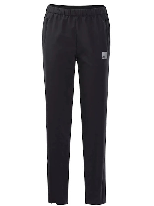 Jack Wolfskin Γυναικείο Μακρύ Παντελόνι Πεζοπορίας Μαύρο