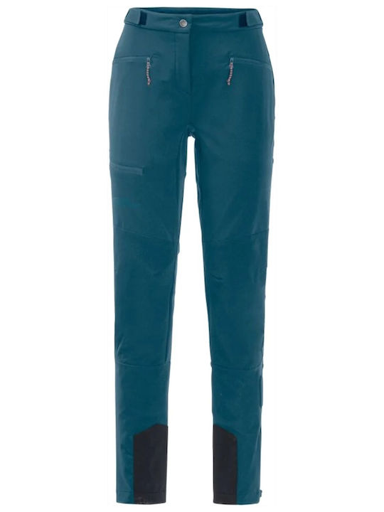 Jack Wolfskin Γυναικείο Μακρύ Παντελόνι Πεζοπορίας Μπλε